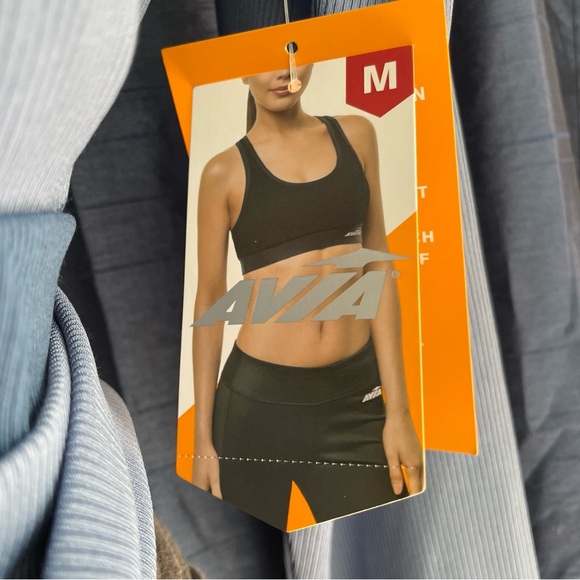 Avia Long Sleeve Wrap Around Yoga Top Blue M(8-10) NWT - Picture 2 of 7